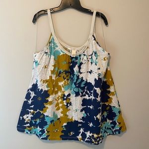 DKNY floral printed tank 22/24